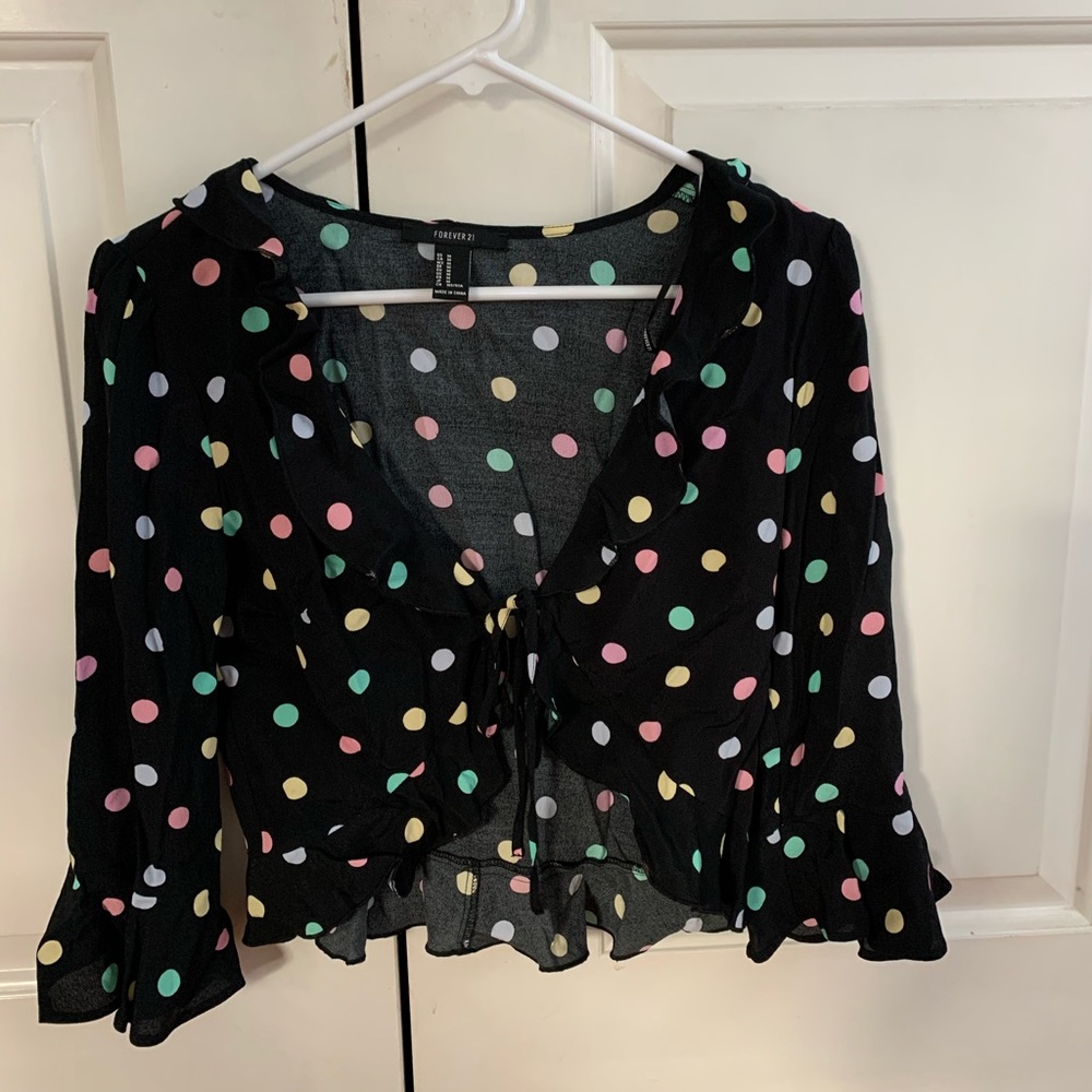 cropped tie top